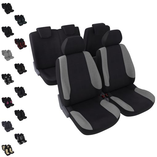 Dbs - Fundas De Asientos - Coche/automóvil - 5 Asientos - Negro Gris Delanteros /traseros - Universales - Antideslizantes - Lavables con Ofertas en Carrefour | Ofertas Carrefour Online