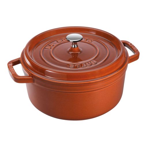 Cocotte cazuela ovalada de hierro fundido con tapa de 15 cm. de Staub