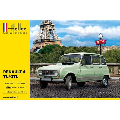 Heller 80759 - Muestra - Coches - Clásico Renault 4tl/gtl. Escala 1/24 con  Ofertas en Carrefour