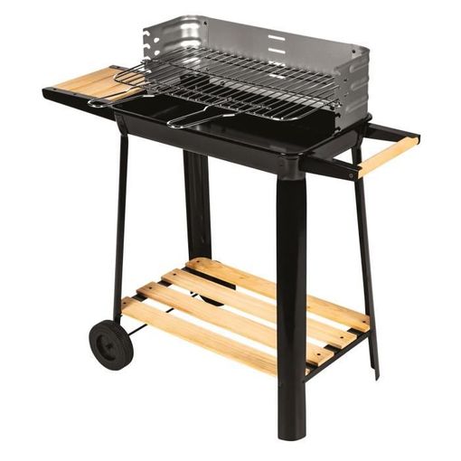 Barbacoa De Carbón Calabria Acero Cromado 84.5x42x78.5cm