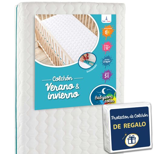 Funda protectora para colchón, doble cara verano/invierno, impermeable