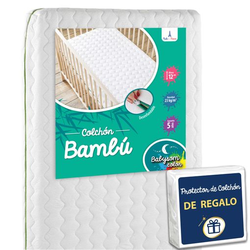 Acomoda Textil – Colchón de Cuna Plegable para Bebé 120x60 cm. Colchón Cuna  Higiénico, Desenfundable, Transpirable y Lavable. Colchón Bebé Viaje.