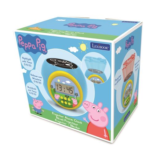 Reloj despertador proyector Peppa Pig