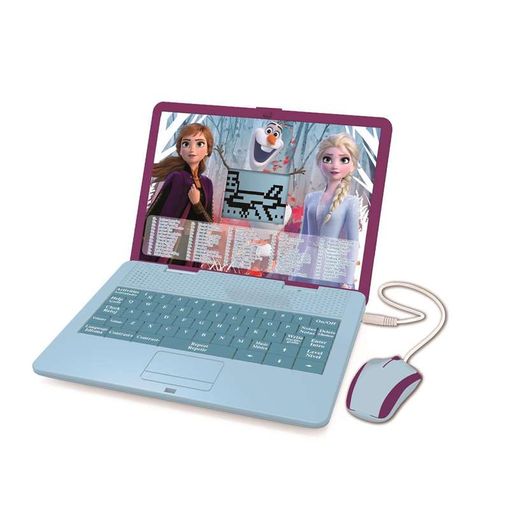 Lexibook- Disney Frozen 2 - Ordenador Portátil Educativo Y Bilingüe Español/inglés - Juguete Para Niñas Con 124 Actividades Aprender, Juegos Y Música Con Elsa Y Anna - Azul/púrpura con Ofertas en