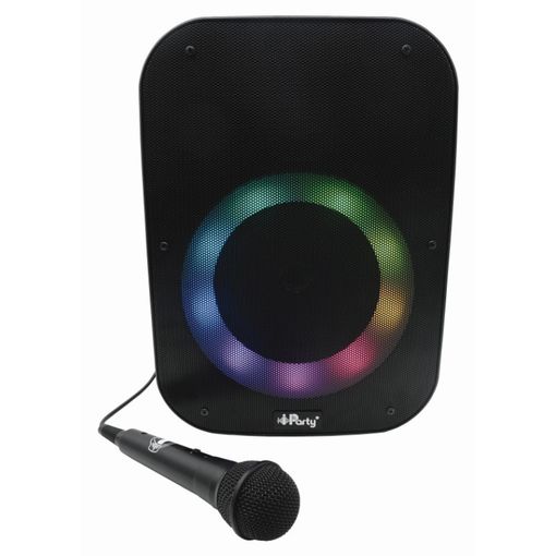 Altavoz Bluetooth Karaoke Smartek Con Luz Rgb - Blanco