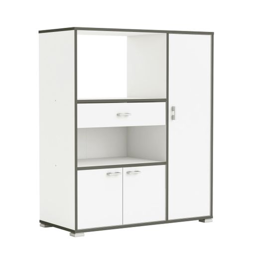 Mueble Auxiliar Cocina 2P + 1 Cajón 92X59X40CM Blanco/cemento MOMI - Guanxe  Atlantic Marketplace