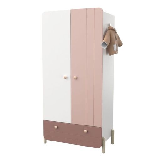 Armario Infantil Jade Melamina Miroytengo 188x95x52 Cm Rosa Y Blanco con  Ofertas en Carrefour