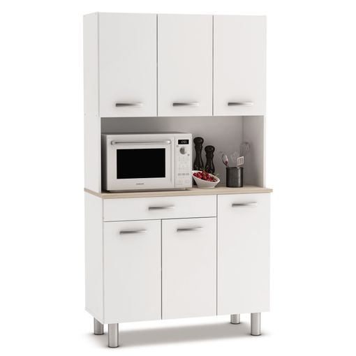 Aparador Cocina Mueble Multiuso 6 Puertas 1 Cajón Estantes – Muebles Web