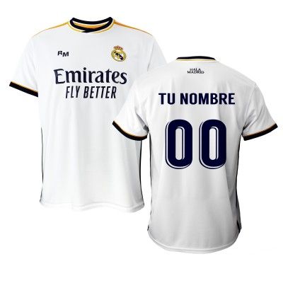 Personaliza la camiseta del Real Madrid 2021/2022 con tu nombre y número