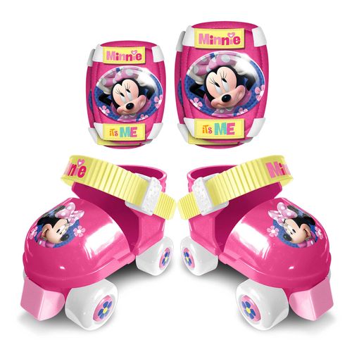 Patines Minnie 4 Ruedas Ajustable Para Niñas