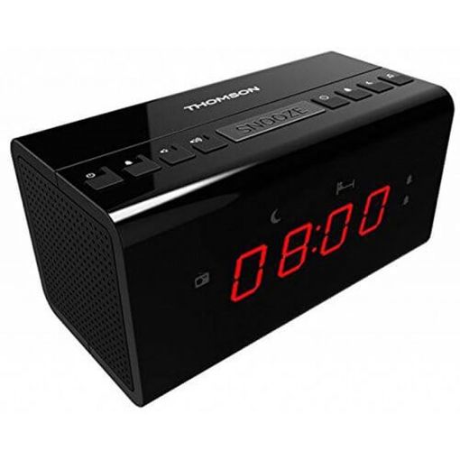 Roadstar CLR-2477 Radio Reloj Despertador Digital FM/USB Negro