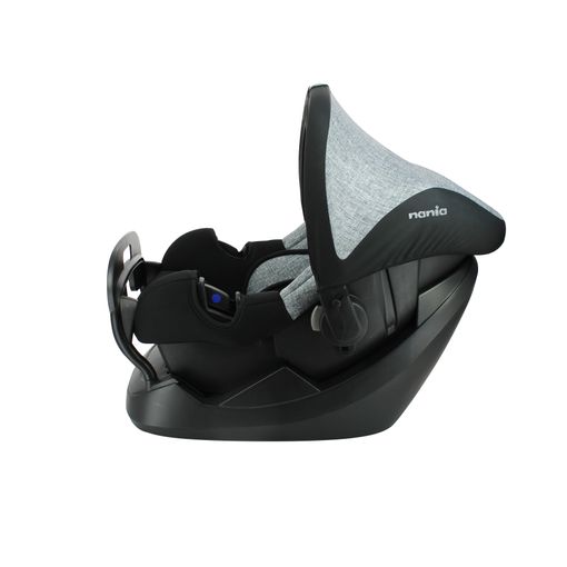Silla De Coche Para Bebe Beone Grupo 0+ (0-13kg) - Con Proteccion Lateral - 4 Estrellas Adac + Base - Nania Silver