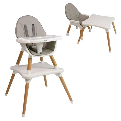 Nania Eva Trona De Madera Evolutiva Bebés 6-36 Meses - Se Convierte En Una  Silla + Escritorio 3-5 Años - Gris con Ofertas en Carrefour