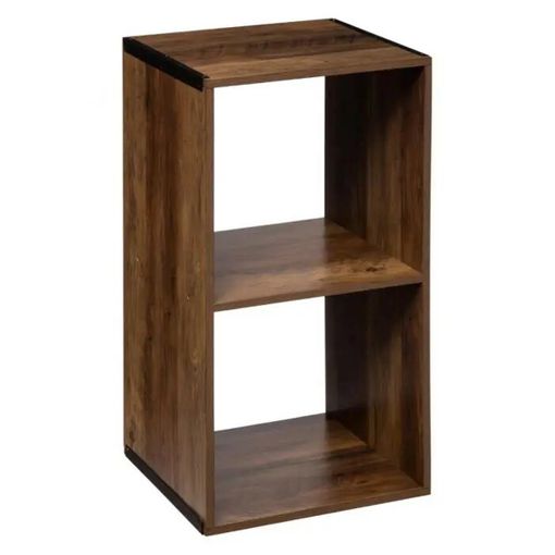 Estantería De Madera + 2 Cajas De Mezcla Five 34,5x32x100,5 Blanco con  Ofertas en Carrefour