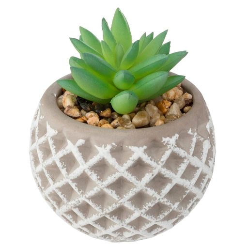 Maceta De Cemento De Pvc/cemento/piedra/espuma Eva Atmosphera 8 X 9 Cm