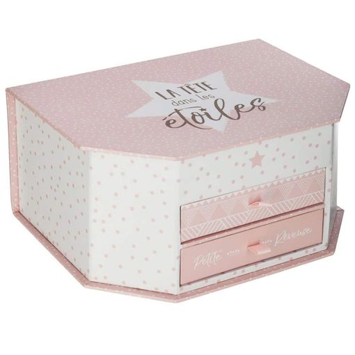 Caja Bambú Niña Rosa