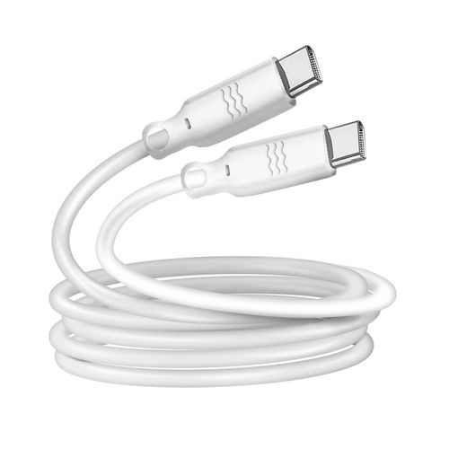 Câble USB-C vers USB-C - GR7315 - Blanc GREEN E : le câble usb à Prix  Carrefour