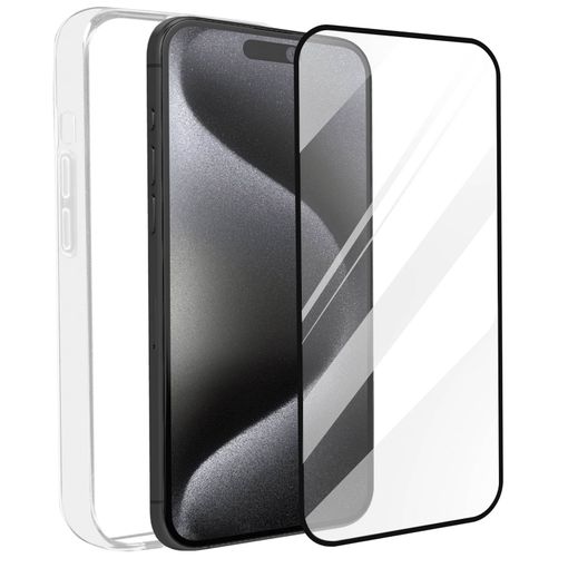 Protector Cristal Templado Completo 5d Full Glue Negro Para Iphone 15 Pro  Max (6.7) Vidrio con Ofertas en Carrefour