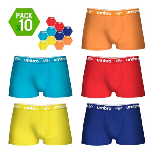 Pack De 6 Calzoncillos Boxers Para Hombre Algodón Umbro Surtidos con  Ofertas en Carrefour