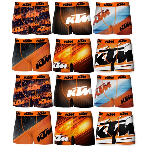 Pack 12 Calzoncillos Ktm Motorbike Para Hombre