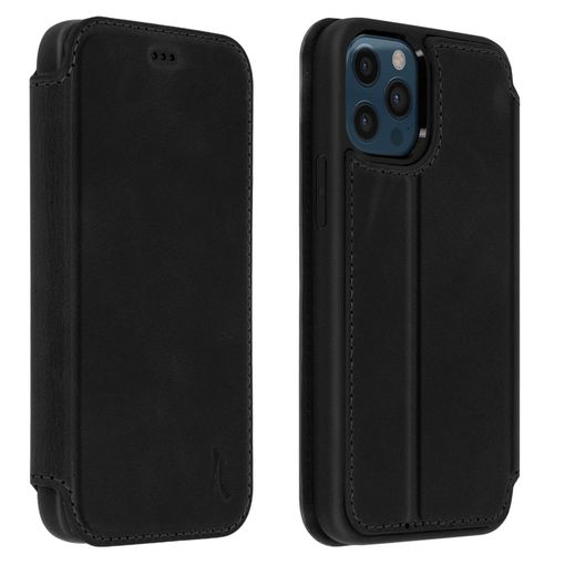 Funda Iphone 12 Pro Max De Piel Cartera F. Soporte Rígida Akashi – Negro  con Ofertas en Carrefour