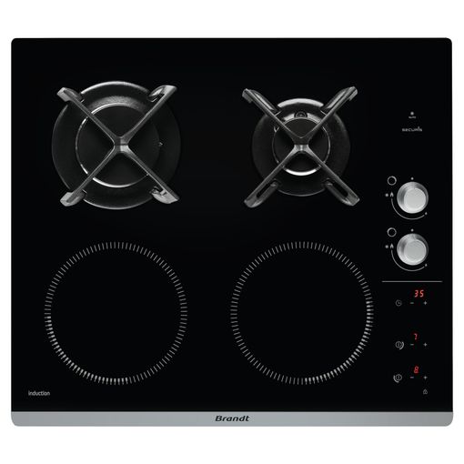 Brandt Vitrocerámica 60cm 4 Fuegos 6300w Negro - Bpv1641b con Ofertas en  Carrefour