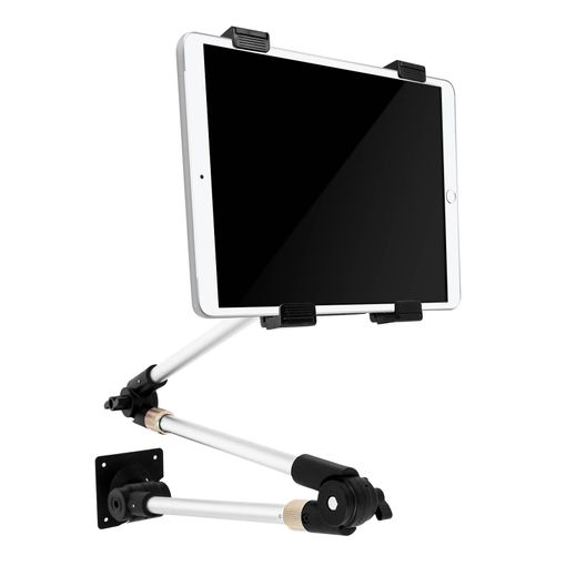 Soporte de pared para tablet con brazo plegable giratorio de 360° para  teléfono de 4-13 pulgadas y iPad Pro 12.9/Air/Mini, iPhone, Galaxy  Tab/Fold