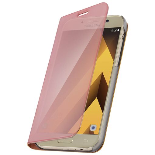 Funda Libro Efecto Espejo Rosa Samsung Galaxy A5 2017 Tapa Translúcida  Soporte con Ofertas en Carrefour | Ofertas Carrefour Online