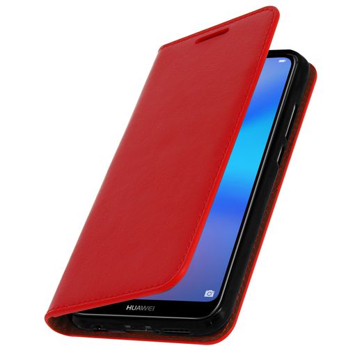 Funda Huawei P20 Lite De Cuero Billetera Función Soporte – Roja con Ofertas  en Carrefour