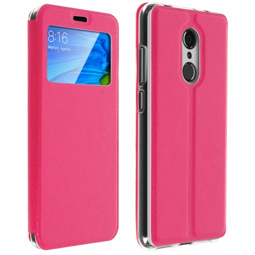 Funda Libro Rosa con ventana Xiaomi Redmi 12