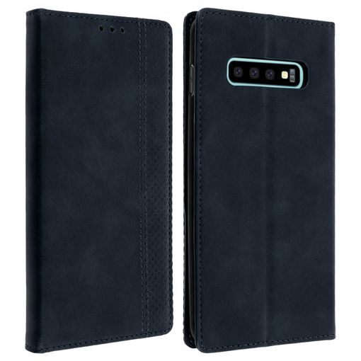 Funda Samsung Galaxy S10 Cartera Y F. Soporte – Azul Oscuro