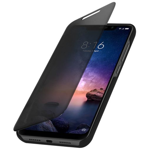 Funda Efecto Espejo Negra Xiaomi Redmi Note 6 Pro Translúcida Soporte con Ofertas en Carrefour | Ofertas Carrefour Online