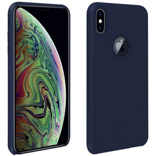 Carcasa De Silicona Apple Iphone Xs Max Semirrígida Mate Azul Oscuro con en Carrefour Ofertas Carrefour Online