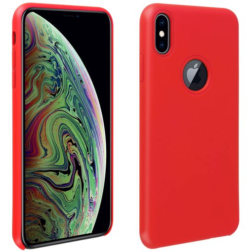 Carcasa De Silicona Apple Iphone Xs Max Semirrígida Mate Suave Al Tacto -  Rojo con Ofertas en Carrefour