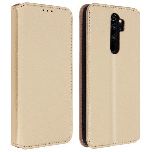 Funda Xiaomi Redmi Note 8 Pro Libro Billetera F. Soporte – Oro