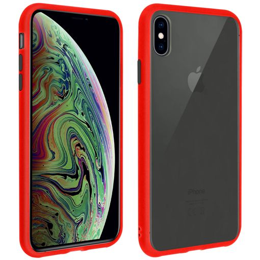 Carcasa Iphone Xs Max Translúcida Y Rígida Mate - Rojo con Ofertas en  Carrefour