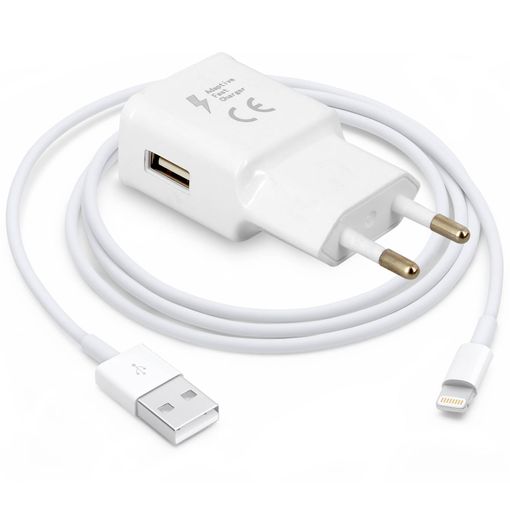 Cargador Usb + Cable Iphone – Blanco con Ofertas en Carrefour