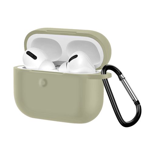 Funda Airpods Pro / Pro 2 Silicona Antihuellas Con Mosquetón