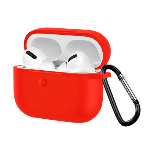 Funda Airpods Pro / Pro 2 Silicona Antihuellas Con Mosquetón - Rojo con  Ofertas en Carrefour