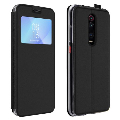 Funda Libro Cartera Con Ventana Xiaomi Mi 9t Y Mi 9t Pro F. Soporte - Negro  con Ofertas en Carrefour