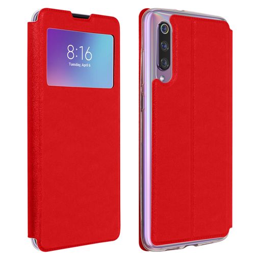 Funda Libro Roja con ventana Xiaomi Redmi 12