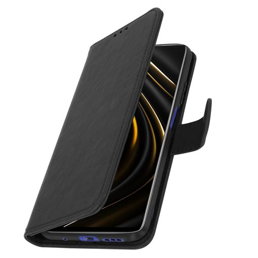 Funda Xiaomi Poco M3 Libro Billetera F. Soporte – Negro