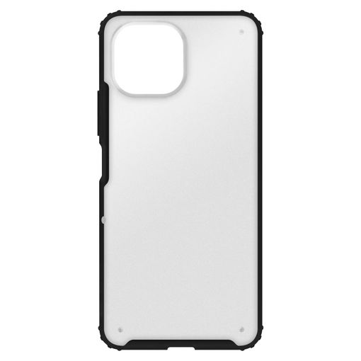 Funda Xiaomi Mi 11 Lite Transparente con Anilla y Cubre Cámara Negro