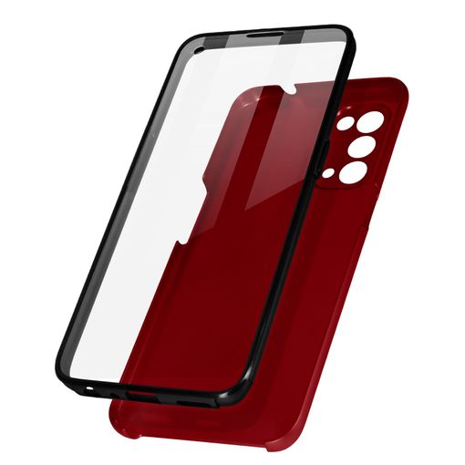 Funda Carcasa Protección Integral Delantera + Trasera Rígida Rojo