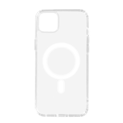 Funda transparente MagSafe iPhone 13 Mini borde de color (negro) - Funda -movil.es