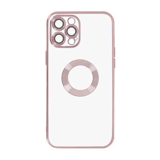 iPhone 13 Pro Max Fundas de silicona transparente en rosa