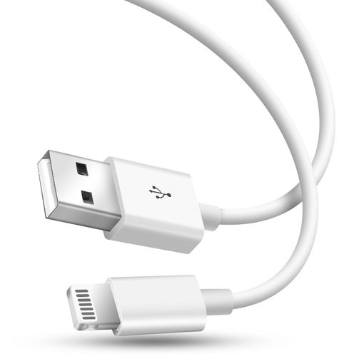 Cable Apple Lightning a USB-A 1m - Blanco