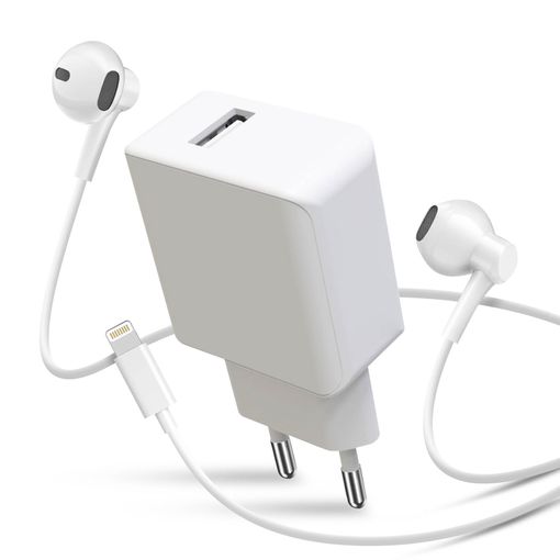 Cargador Usb + Cable Iphone – Blanco con Ofertas en Carrefour