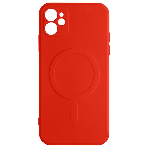 Funda de silicona con MagSafe para el iPhone 12 mini Rojo · Funda