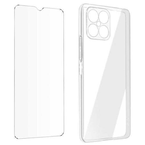  Funda para teléfono Huawei Honor X6/Honor X6S/Honor X8 5G,  resistente absorción de golpes, funda protectora de cuerpo completo, goma  TPU y carcasa rígida de policarbonato con correa de mano retráctil (color 